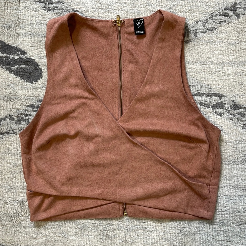 Windsor Suede Crop Top